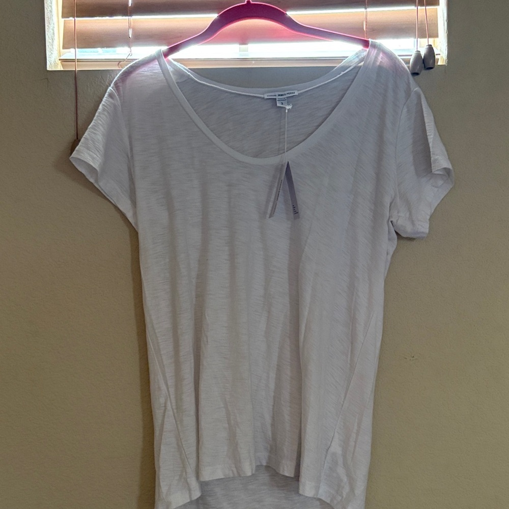 James Perse Off-White Short Sleeve Tee